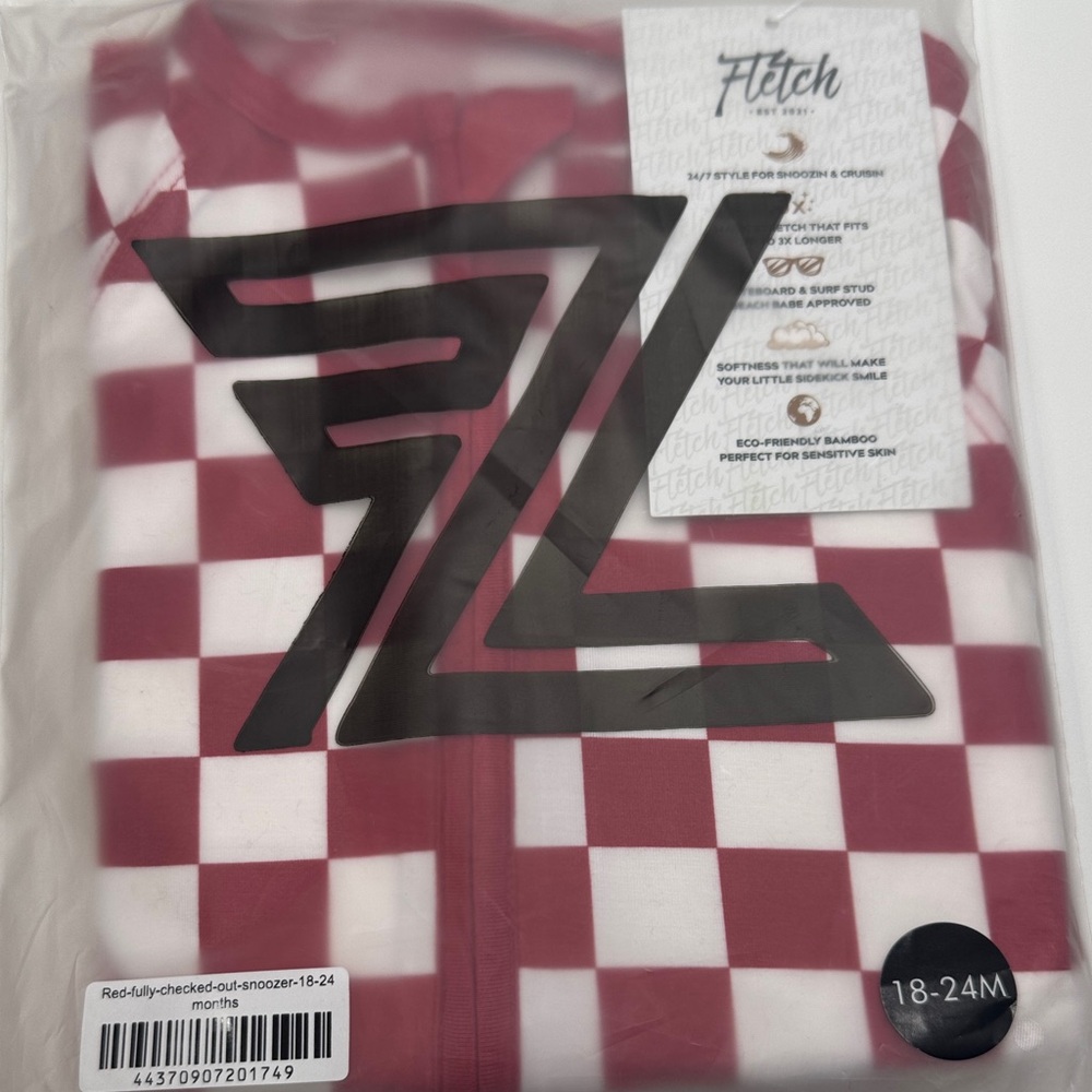 Fletch Red and White checkered snoozer new